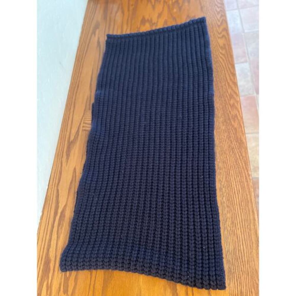 J.Crew ribbed infinity scarf navy